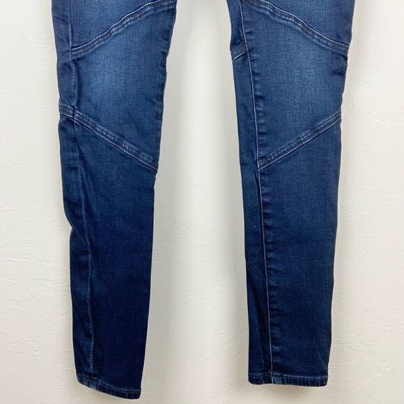 AG Adriano Goldschmied ‘The Moto Legging’ Zipper Dark Wash Skinny Jeans - Picture 5 of 9